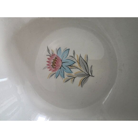 Set Of 2 Vintage Steubenville Fairlane Pottery Bowls Floral 6-Inch USA - Picture 3 of 6